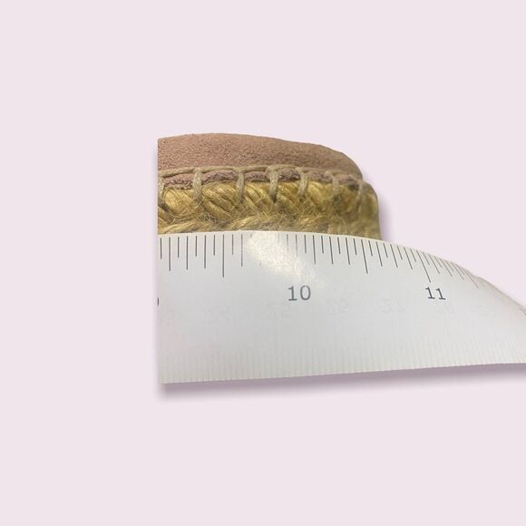 Steve Madden Pink Suede Platform Sneakers Espadrille Sole Size 7 Y - Picture 7 of 7